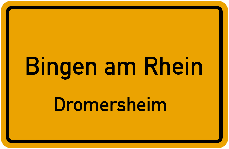 Ortsschild Bingen am Rhein