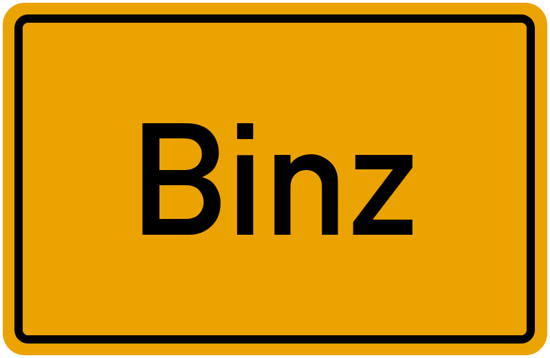 Ortsschild Binz