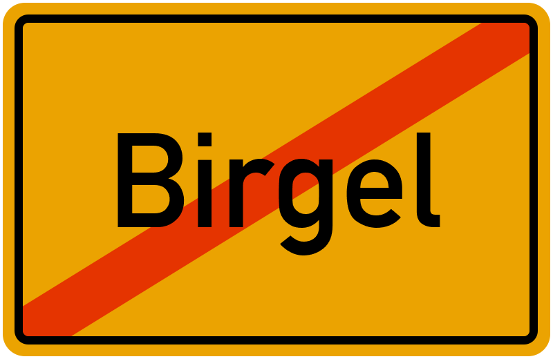 Ortsschild Birgel
