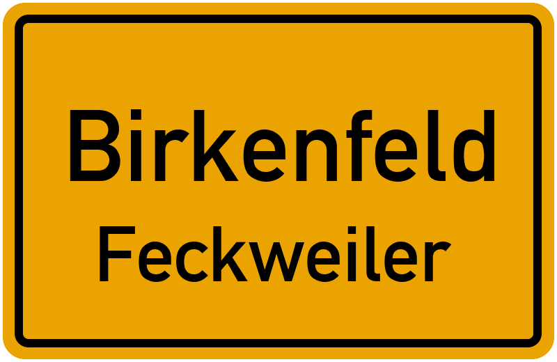 Ortsschild Birkenfeld