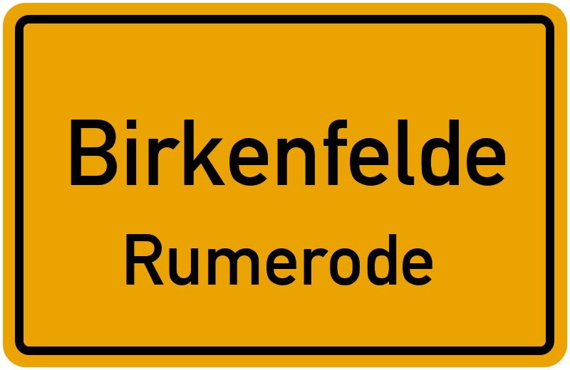 Ortsschild Birkenfelde