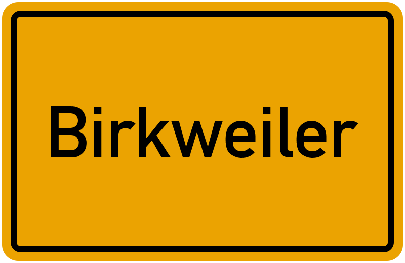 Ortsschild Birkweiler