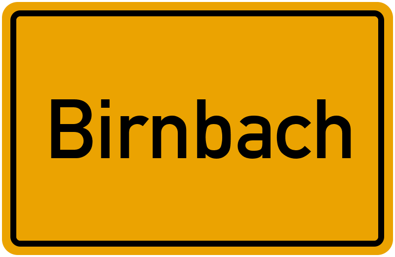 Ortsschild Birnbach