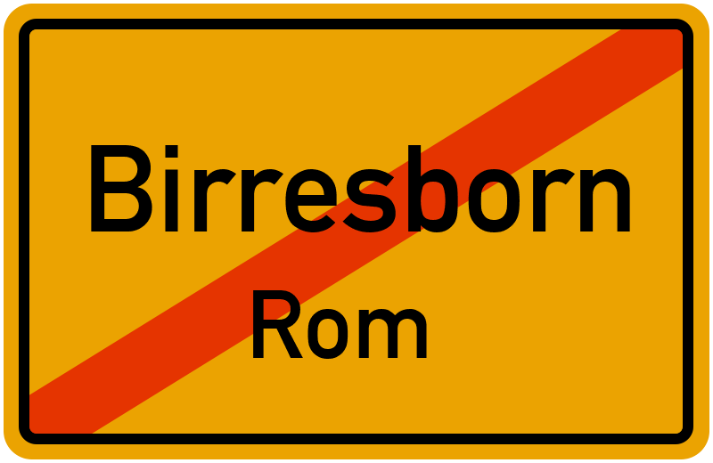 Ortsschild Birresborn