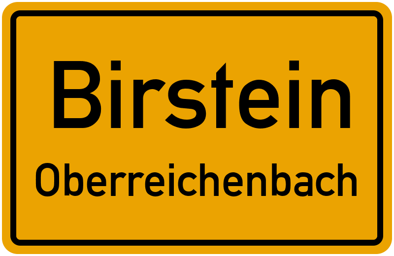Ortsschild Birstein