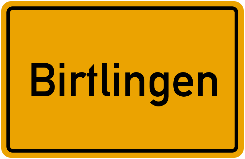 Ortsschild Birtlingen
