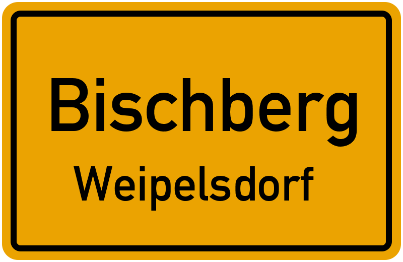 Ortsschild Bischberg