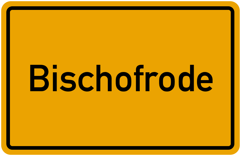 Ortsschild Bischofrode