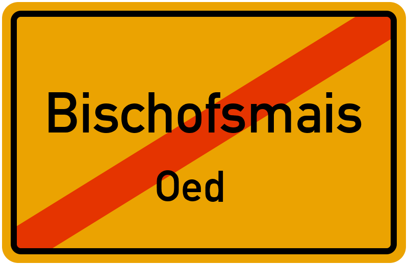 Ortsschild Bischofsmais
