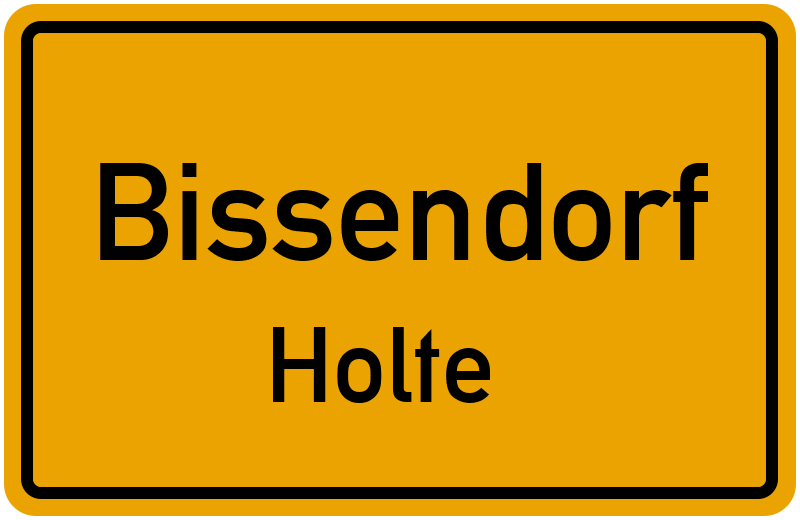 Ortsschild Bissendorf