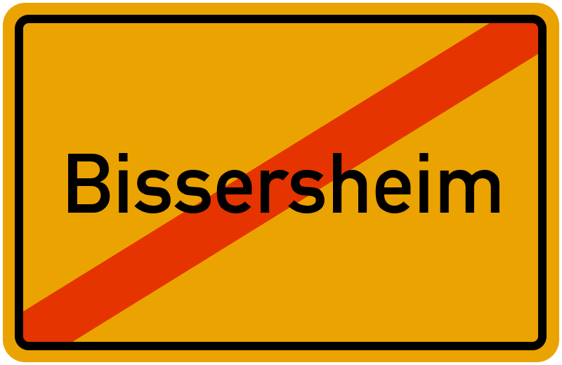 Ortsschild Bissersheim