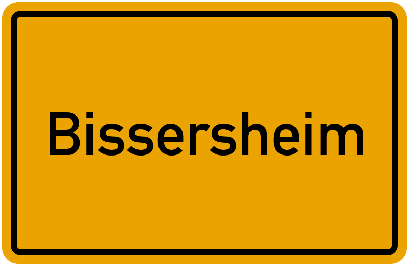 Ortsschild Bissersheim