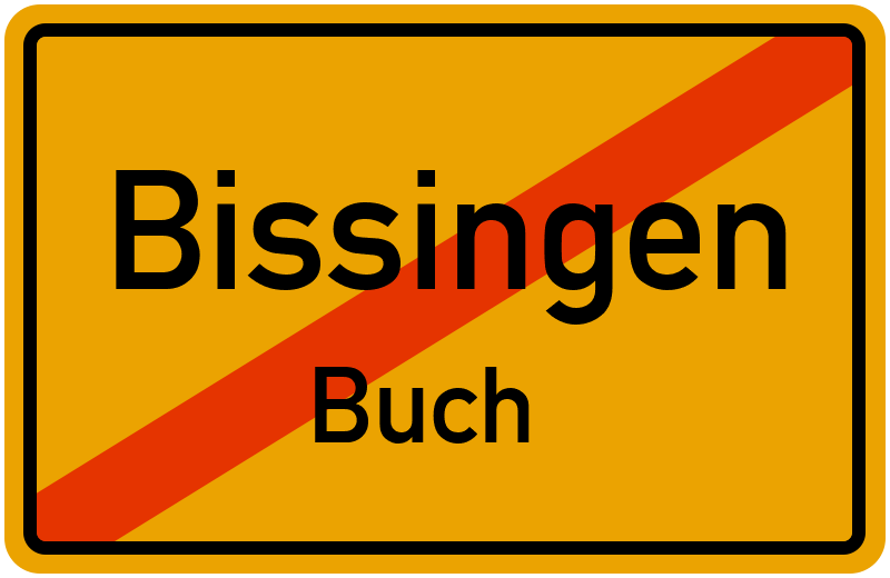 Ortsschild Bissingen