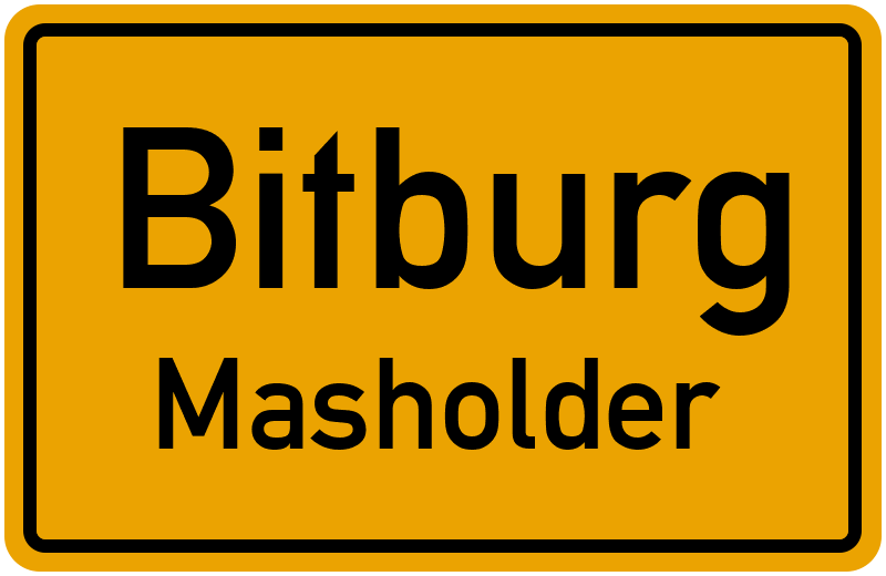 Ortsschild Bitburg