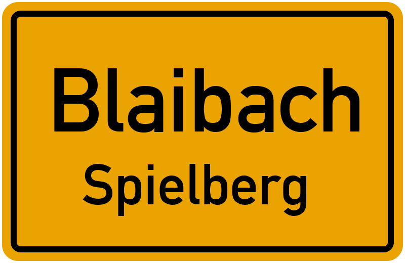 Ortsschild Blaibach
