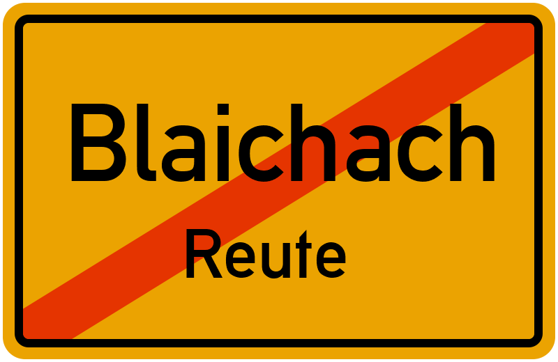 Ortsschild Blaichach