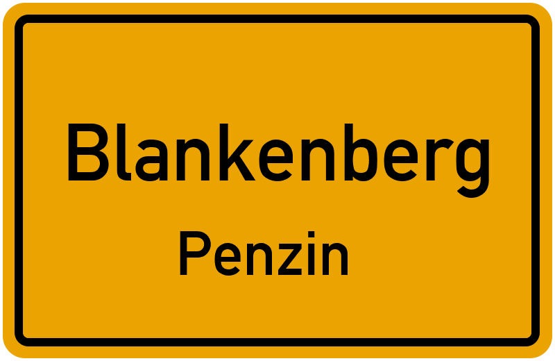 Ortsschild Blankenberg