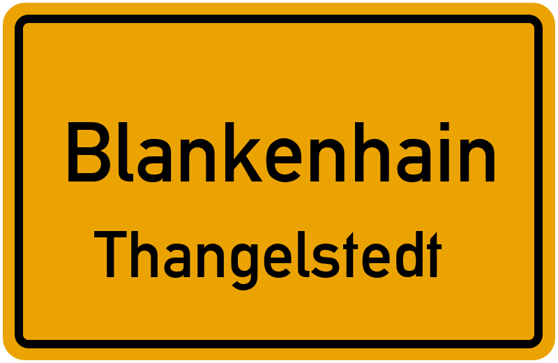 Ortsschild Blankenhain