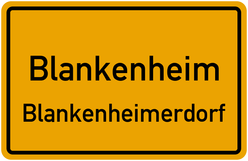 Ortsschild Blankenheim