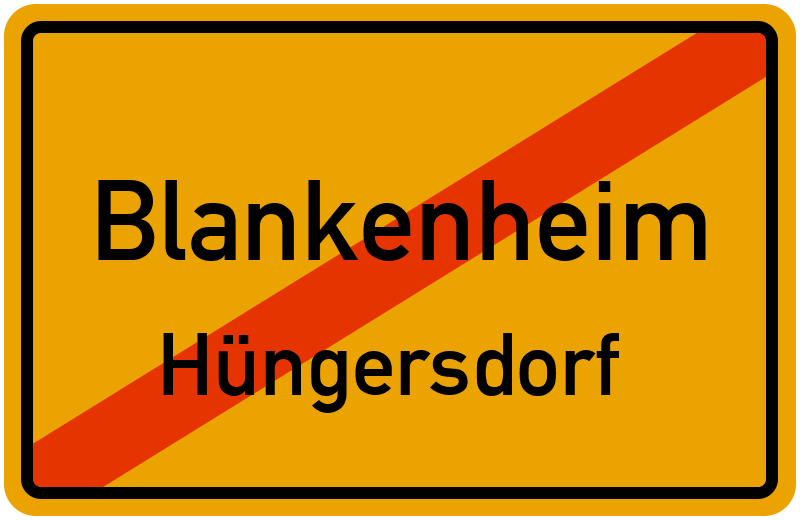 Ortsschild Blankenheim