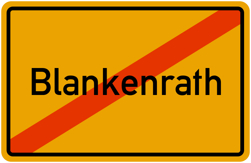 Ortsschild Blankenrath