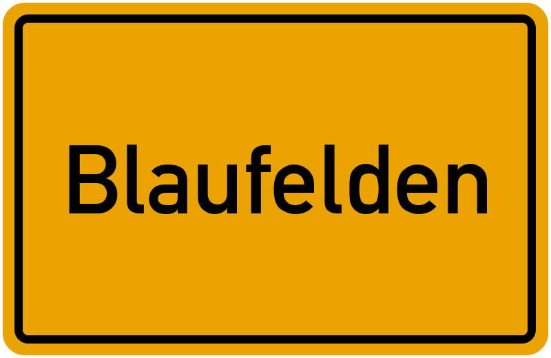 Ortsschild Blaufelden