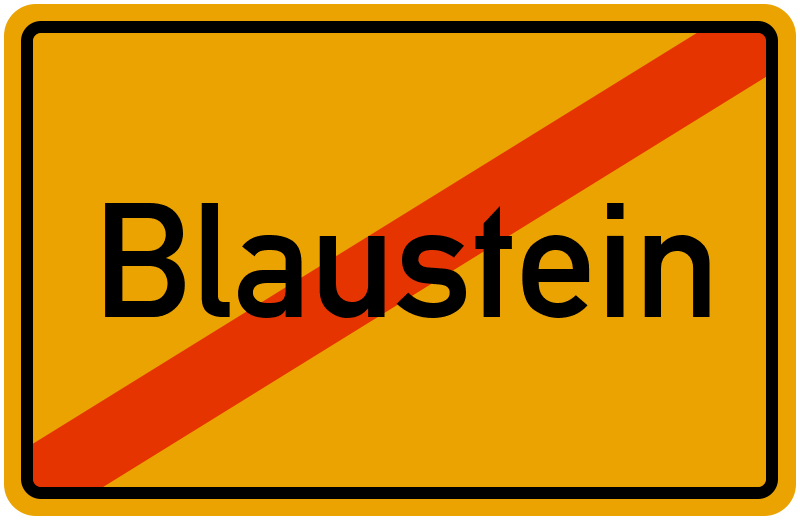 Ortsschild Blaustein