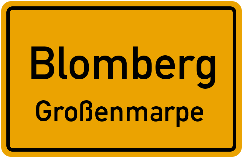 Ortsschild Blomberg