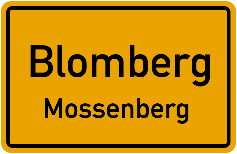Ortsschild Blomberg