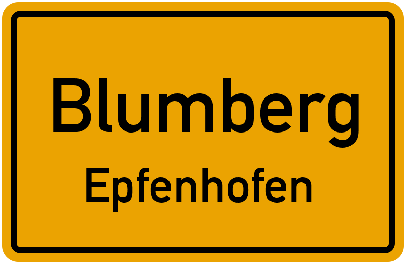 Ortsschild Blumberg