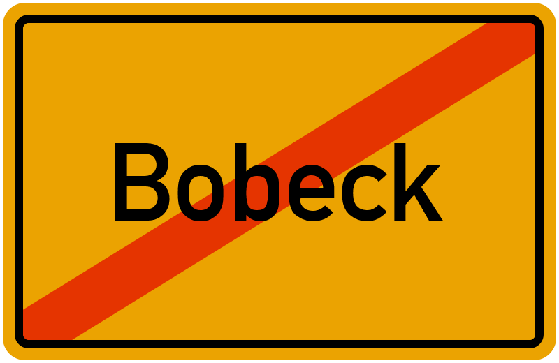 Ortsschild Bobeck