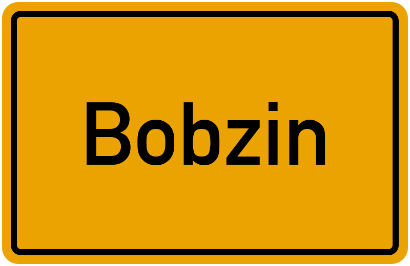 Ortsschild Bobzin