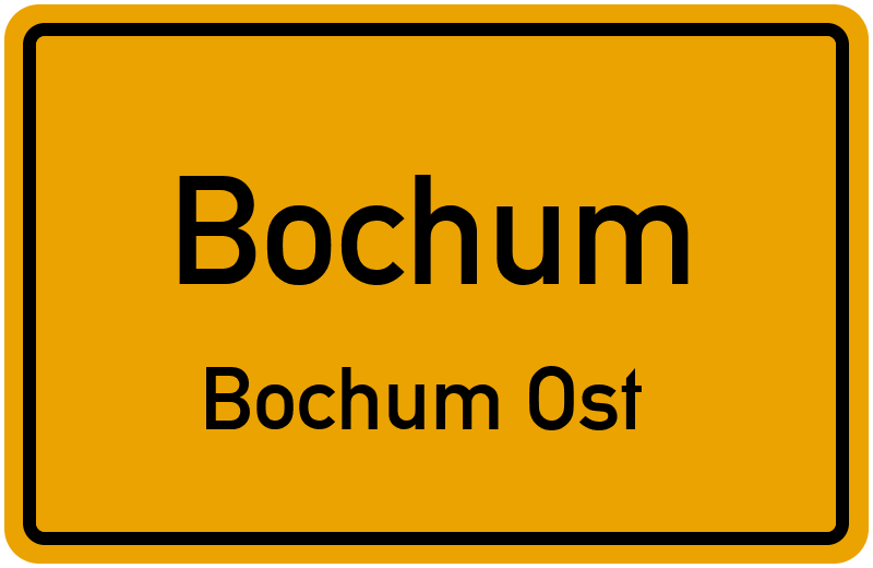 Ortsschild Bochum
