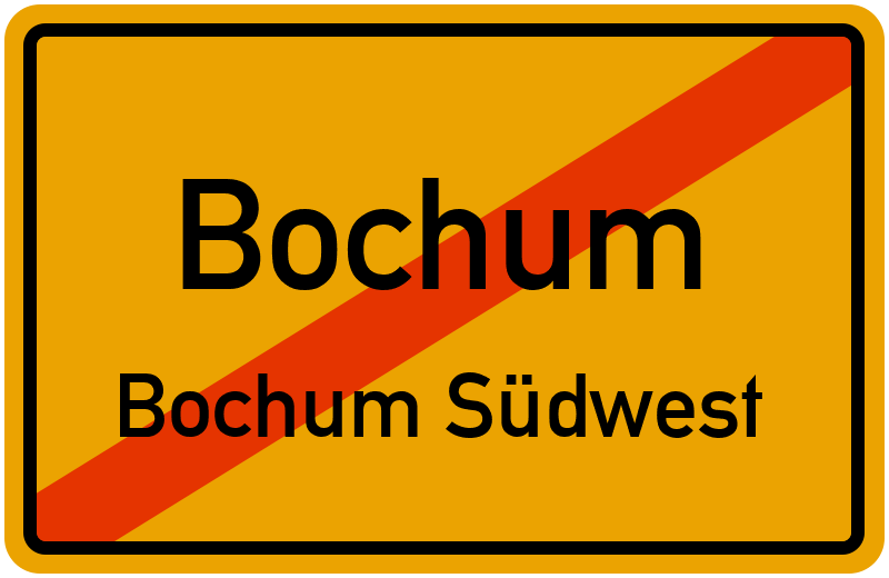 Ortsschild Bochum