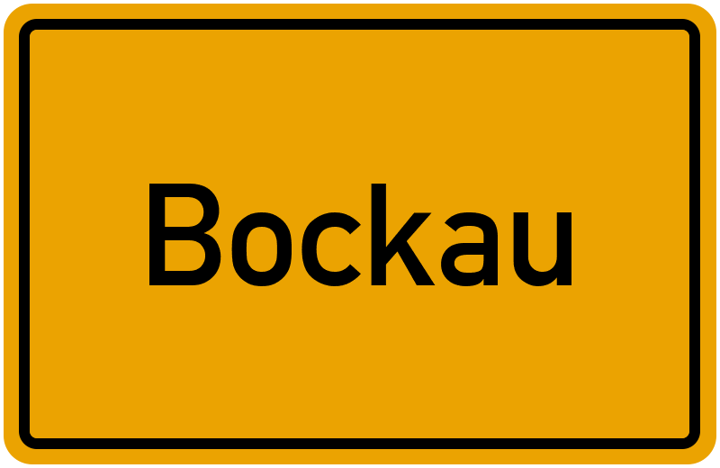 Ortsschild Bockau