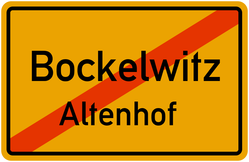 Ortsschild Bockelwitz