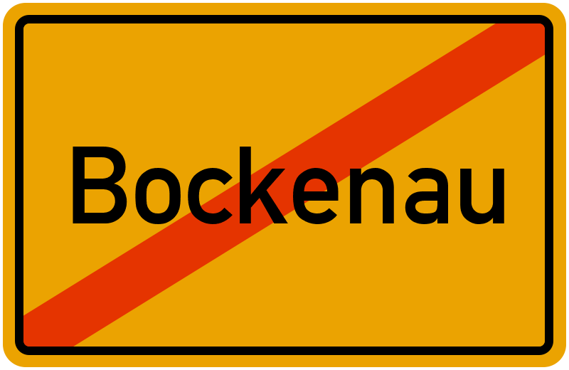 Ortsschild Bockenau