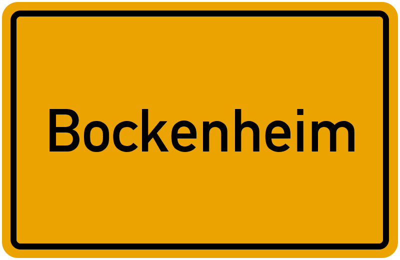 Ortsschild Bockenheim