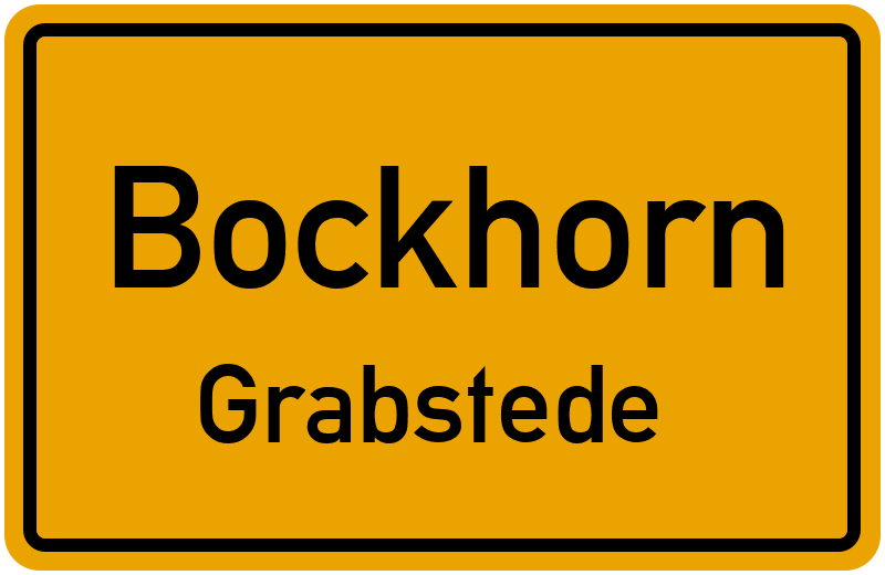 Ortsschild Bockhorn