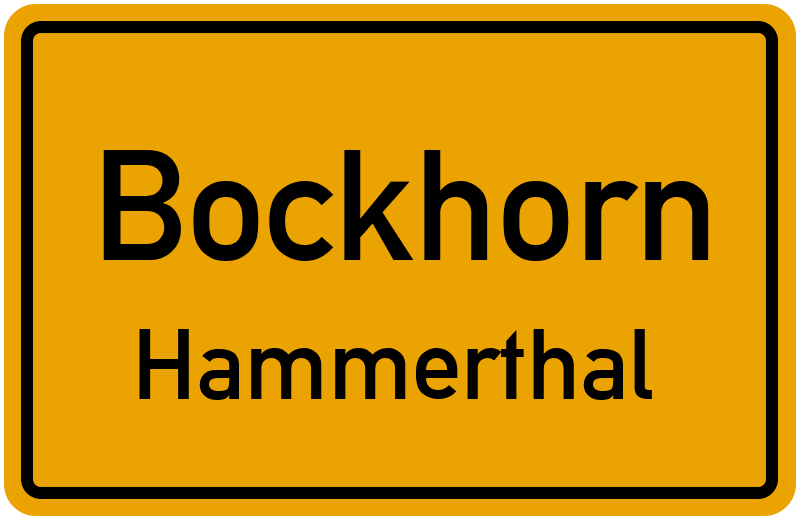 Ortsschild Bockhorn