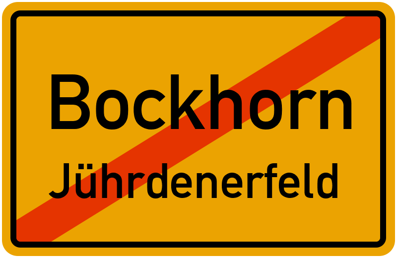 Ortsschild Bockhorn