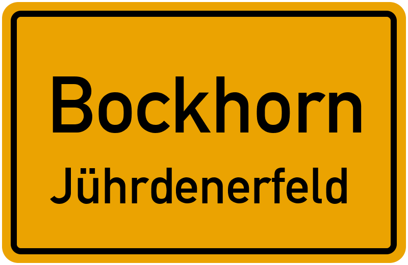 Ortsschild Bockhorn