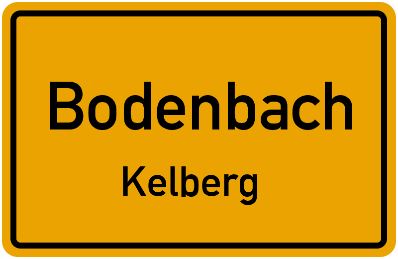 Ortsschild Bodenbach