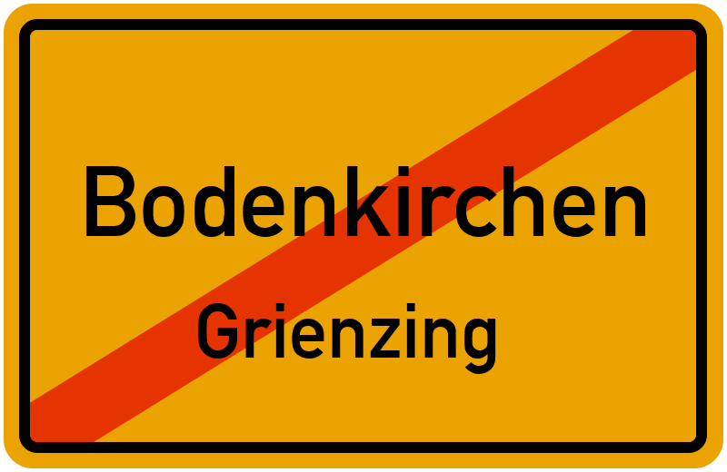 Ortsschild Bodenkirchen