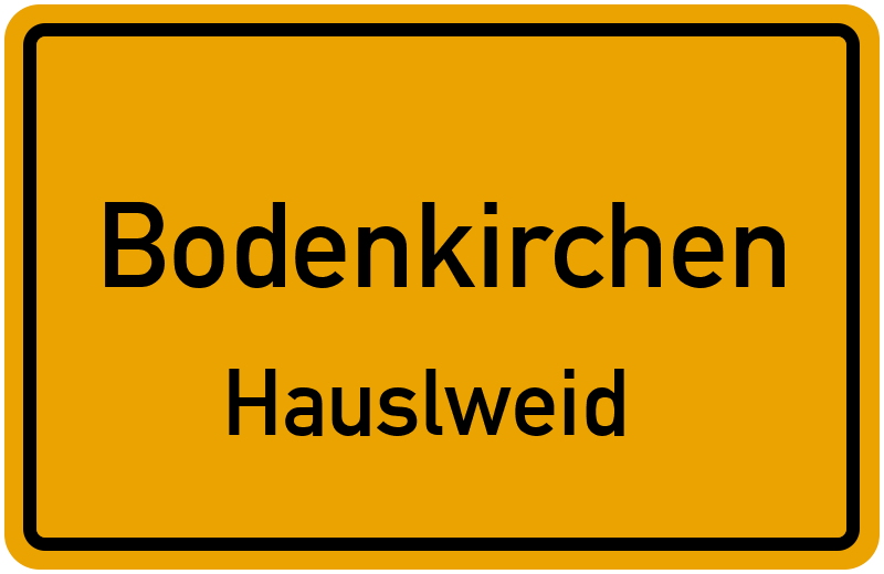 Ortsschild Bodenkirchen