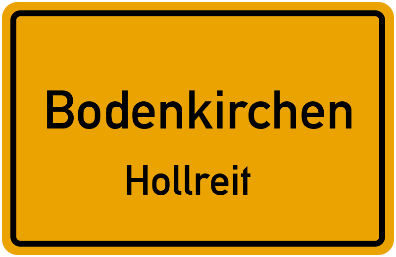 Ortsschild Bodenkirchen