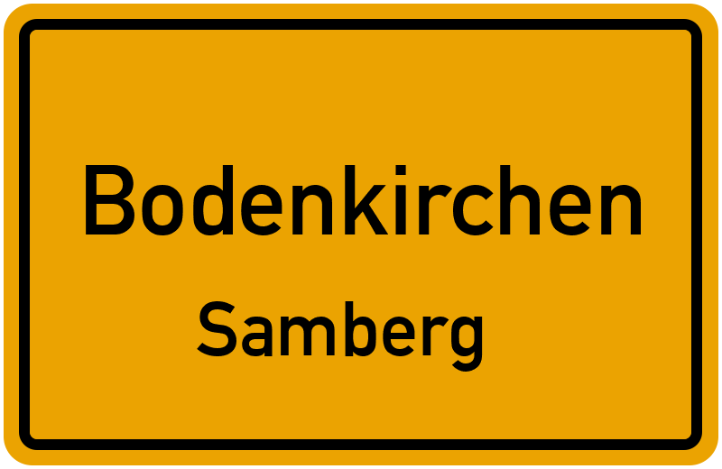 Ortsschild Bodenkirchen