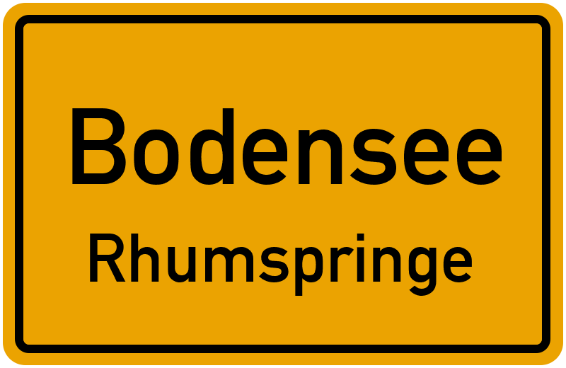 Ortsschild Bodensee