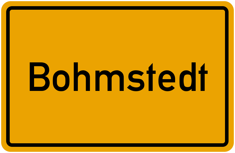 Ortsschild Bohmstedt