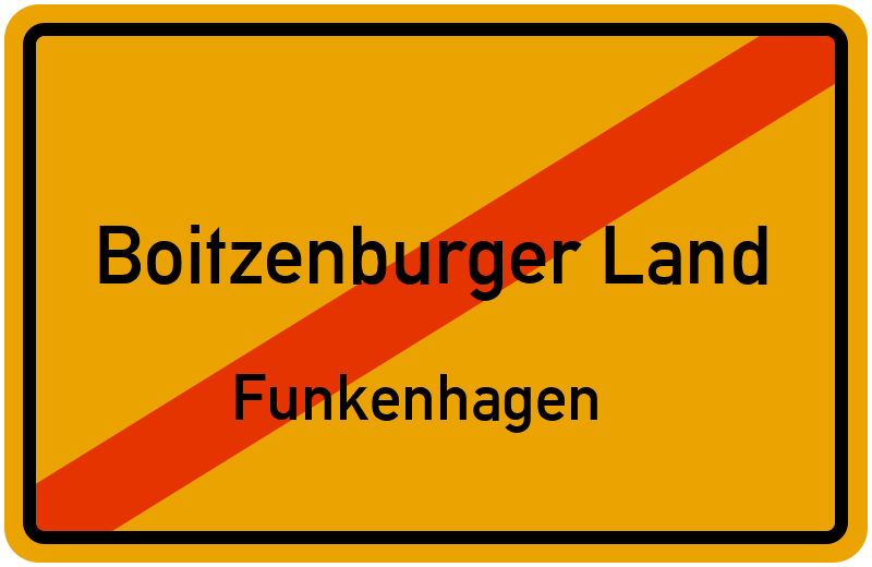 Ortsschild Boitzenburger Land